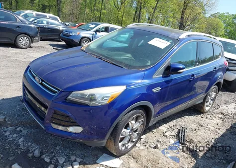 2014 Ford Escape Titanium из США, поврежденный, VIN 1FMCU0JX2EUB78596